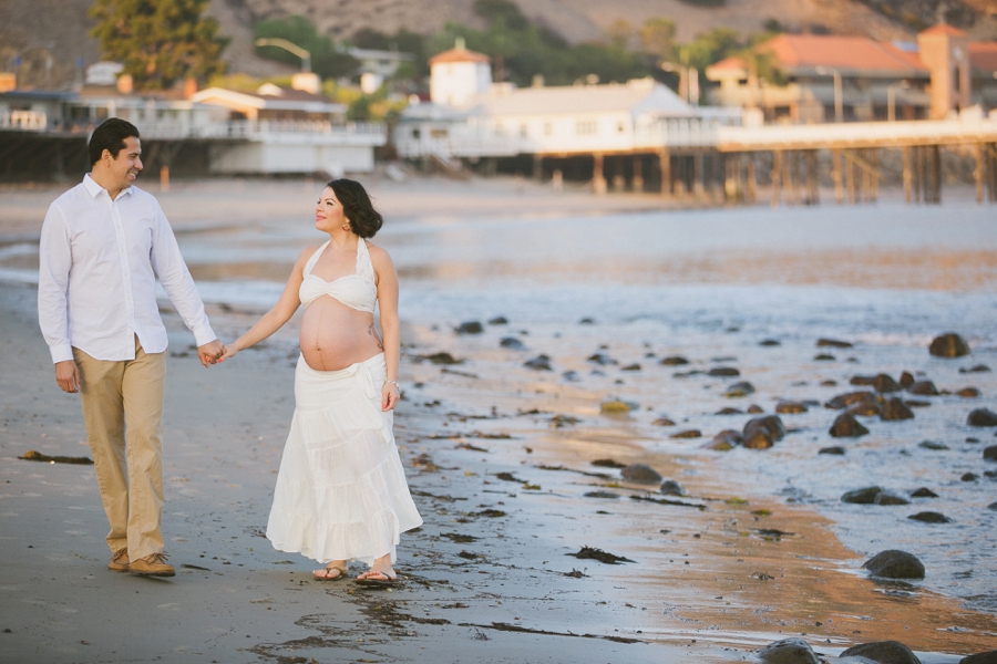 Malibu Beach Maternity Photos
