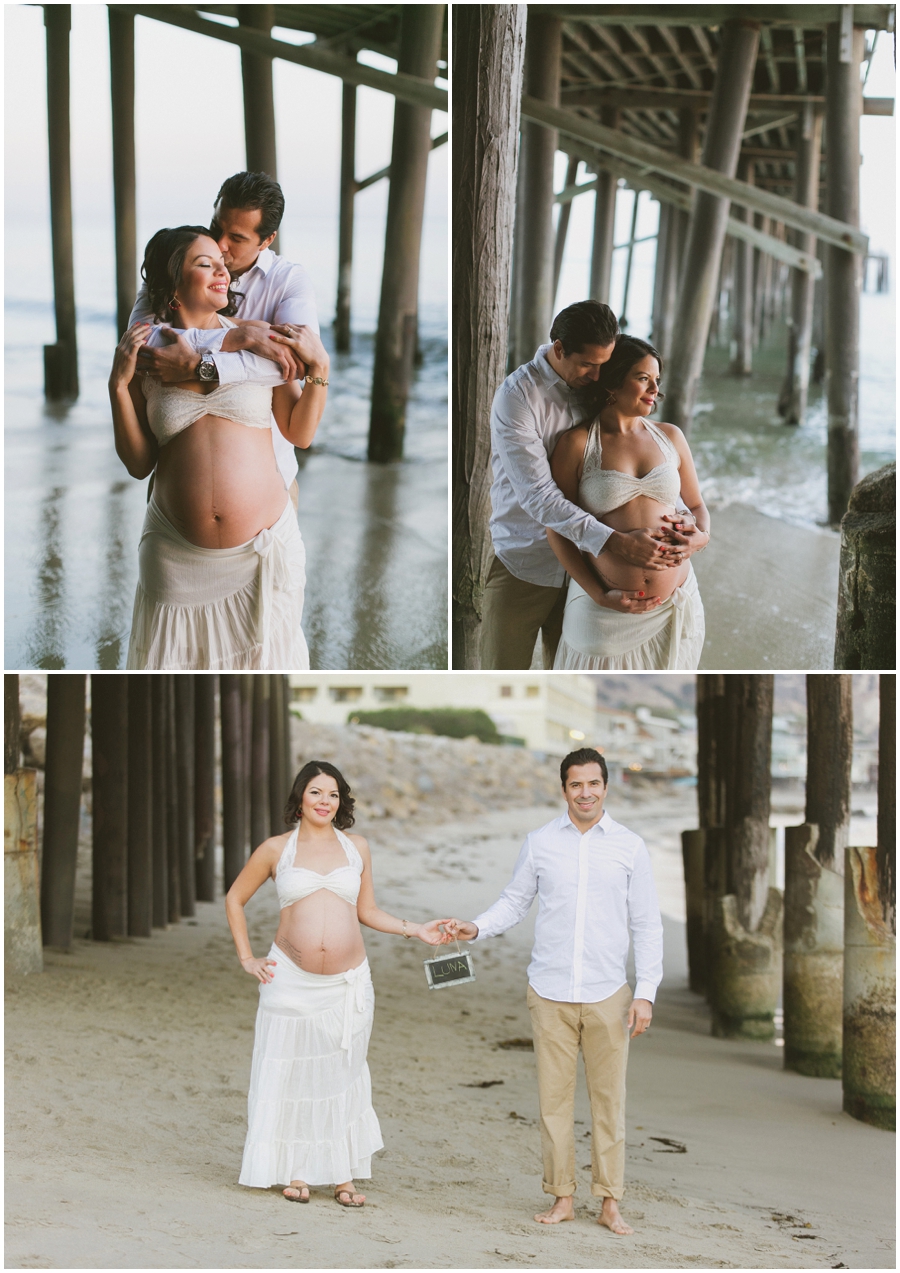 Malibu Beach Maternity Photos