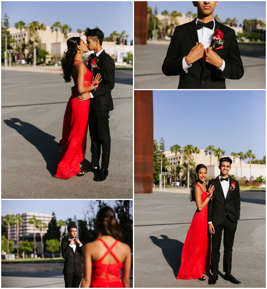 Stylish Prom Photos at Sergerstrom Center for the Arts