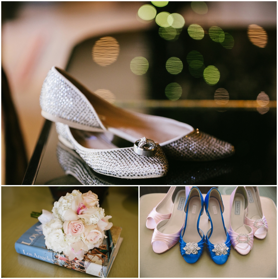 Weddings Shoes and Bouquet Details