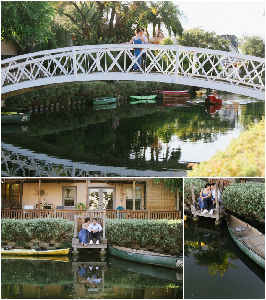 Beautiful Venice Canals Engagement Photos