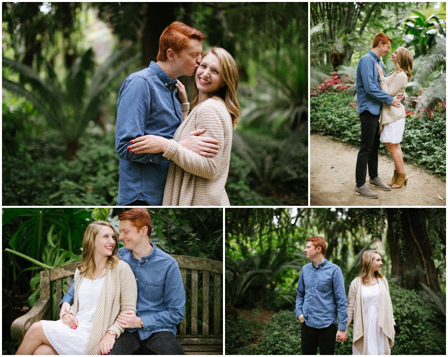 Romantic Engagement Photos at Los Angeles Arboretum